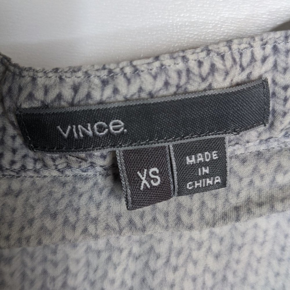 Vince | Silk Half Placket Blouse - Picture 6 of 10